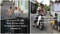 Viral Kesederhanaan Eross Candra SO7 dan Istri Jalan Kaki Ambil Servisan Motor, Ini 6 Momennya