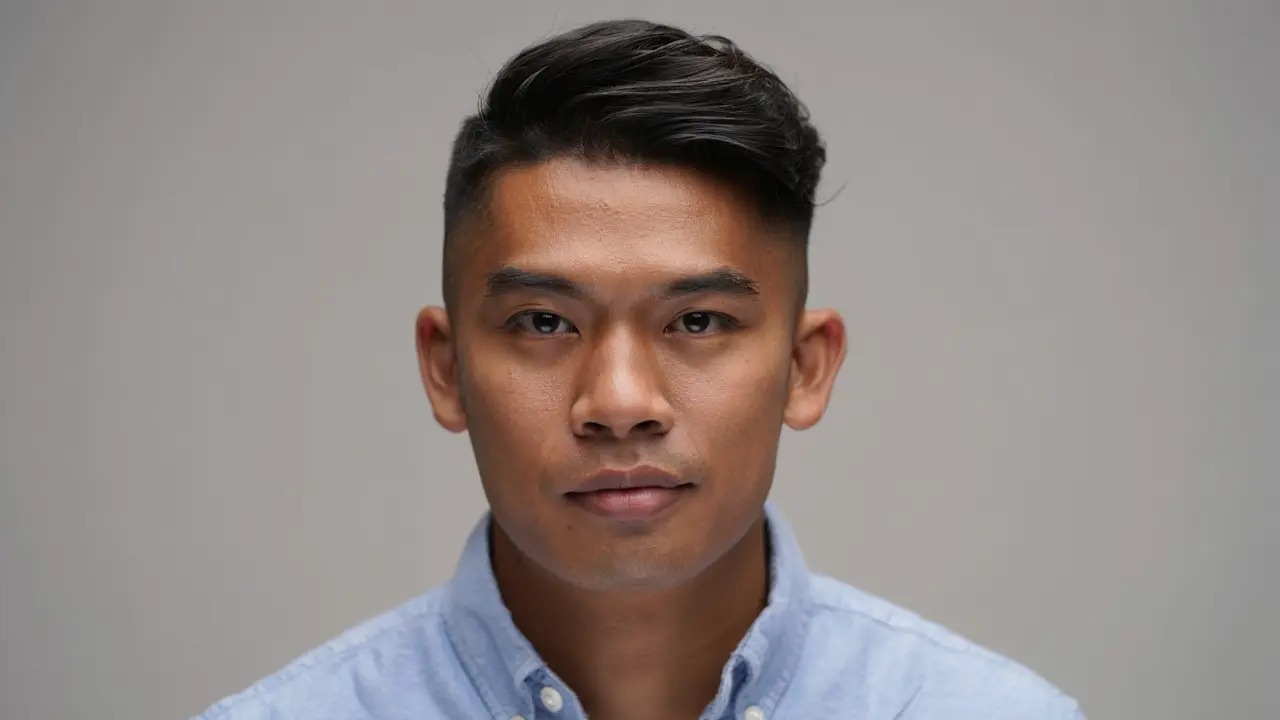 Model Rambut Pria Pendek Rapi Korea (Foto: Reve Art AI)