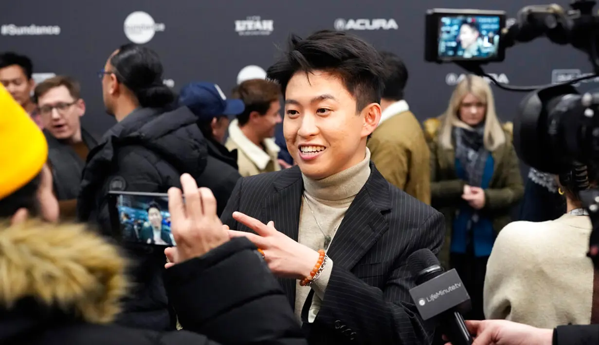 Rich Brian menghadiri pemutaran perdana film Jamojaya saat Sundance Film Festival 2023 di Eccles Theatre, Park City, Utah, Amerika Serikat, 22 Januari 2023. Jamojaya menjadi film debut akting Rich Brian di dunia seni peran. (Photo by Charles Sykes/Invision/AP)