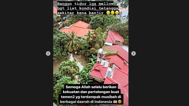 Sedih Karena Tetangga Sekitar Terdampak Banjir, Tasya Kamila Langsung Unggah Bantuan