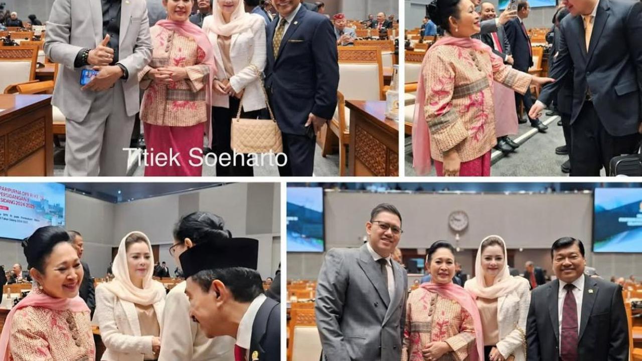Titiek Soeharto Hadiri Rapat Paripurna DPR RI, Gaya Serba Pink Curi Perhatian!