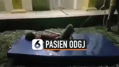 BEREDAR REKAMAN PASIEN ODGJ TAK BERGERAK SAAT DISIRAM AIR