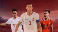 Pemain Market Value termahal di Timnas: Thom Haye, Mees Hilgers, Jay Idzes (Bola.com/Geaby Fadhilatu Sholikha/Adreanus Titus)