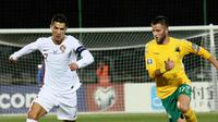 Cristiano Ronaldo borong empat gol saat Portugal lawan Lithuania (AFP)