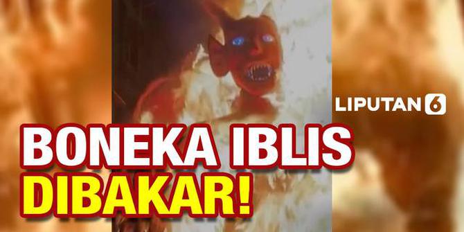 VIDEO: Bakar Boneka Iblis Untuk Sambut Natal