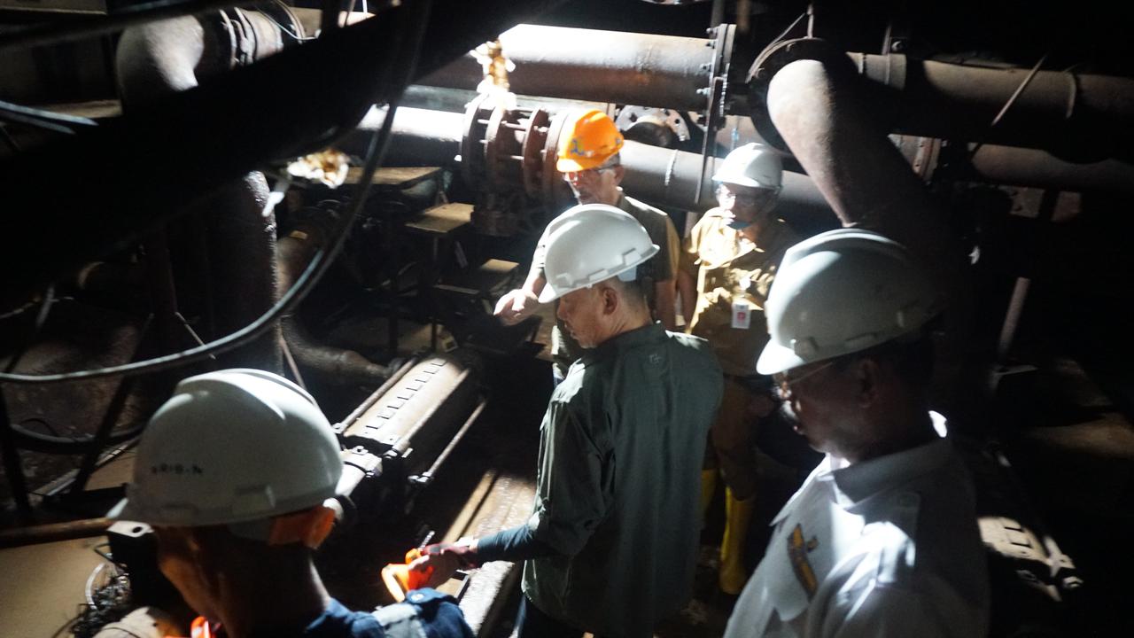 Bupati Gunungkidul Tinjau DAM Bribin II yang alami kerusakan