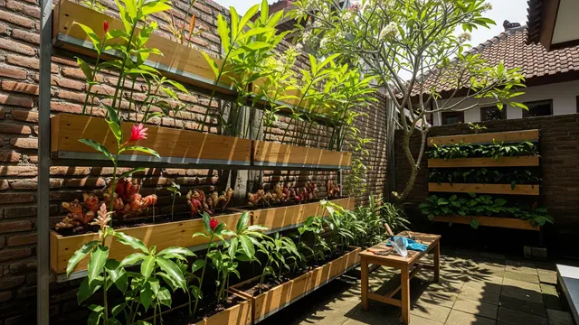 Ide Kebun Jahe Merah di Pekarangan untuk Ibu-ibu PKK/Gemini AI
