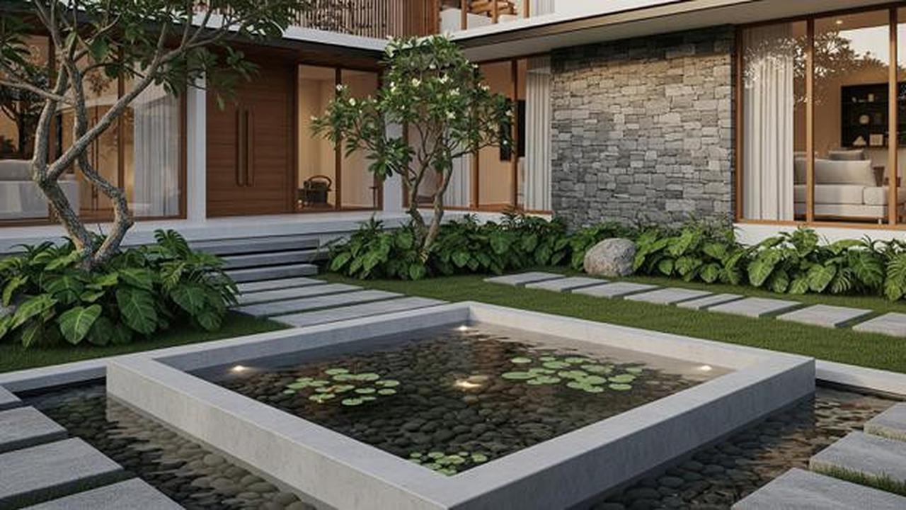 7 Model Kolam Ikan Depan Rumah Minimalis yang Menambah Kesan Asri, Estetis dan Menenangkan