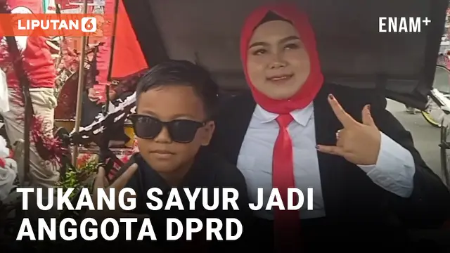 Bangga! Pedagang Sayur Keliling Dilantik Jadi Anggota DPRD Lebak