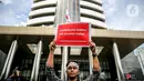 Mereka menuntut Firli Bahuri mundur dari jabatan Ketua KPK atas pelbagai kisruh yang telah dibuat. (Liputan6.com/Faizal Fanani)