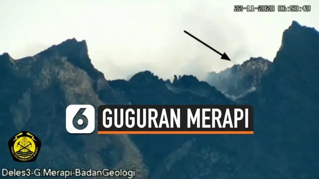 Aktivitas gunung Merapi masih tinggi ditandai dengan sejumlah pergerakan vulkanik. Kamera berhasil merekam salah satu  aktivitas guguran tebing lava di puncak Gunung Merapi.