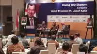 Dialog 100 Ekonom bersama Jusuf Kalla di Jakarta, Kamis (17/10/2019).