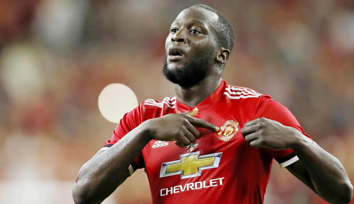 3. Romelu Lukaku (Manchester United) - 7 Gol. (AFP/Aaron M. Sprecher)