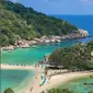 Pulau&nbsp;Koh Nang Yuan di Thailand.&nbsp; foto: (dok.Instagram @amazingthailand/https://www.instagram.com/p/C9PUKdxP4H8/Henry)