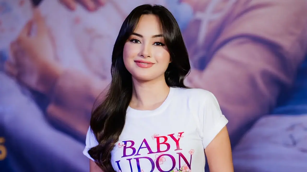 Caitlin Halderman dalam press screening & press conference film Baby Udon di Jakarta, Rabu (26/8/2026). (dok LYTO Pictures)
