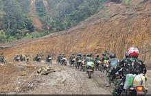 Ratusan Prajurit TNI Bermotor Trail Terobos Jalur KKA Antar 10 Ton Bantuan ke Bener Meriah dan Aceh Tengah
