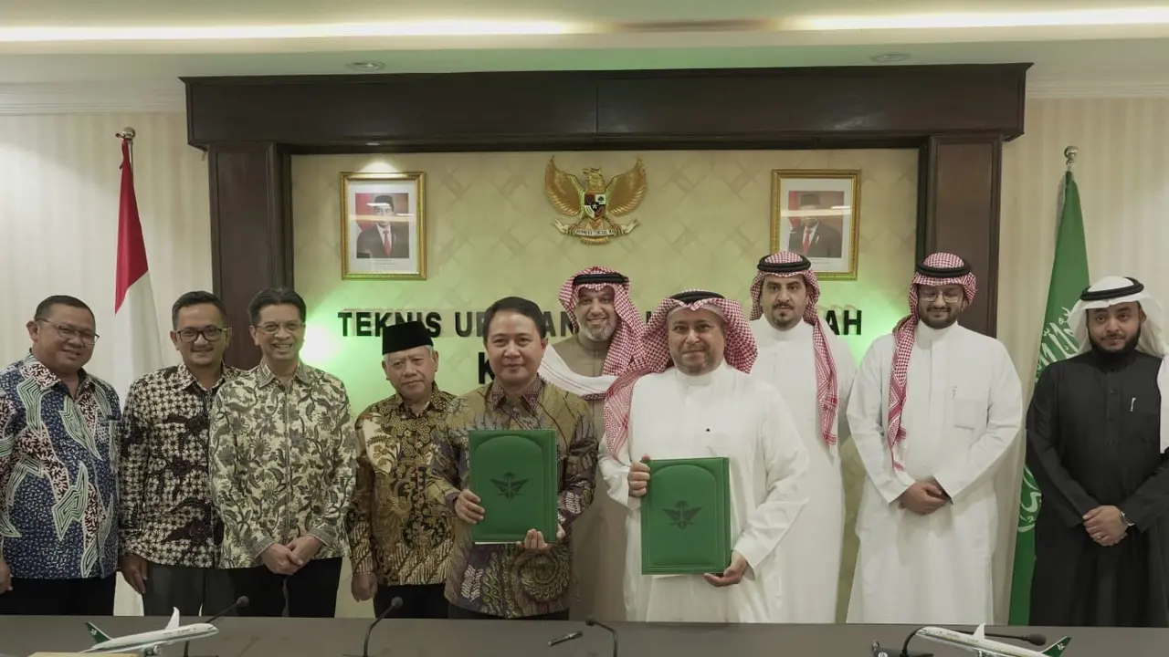Kemenag RI dan Maskapai Saudia Airlines Teken Kerja Sama Angkutan Perjalanan Ibadah Haji 2024