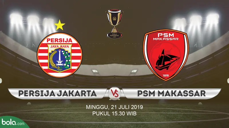 Final Piala Indonesia Leg 1: Persija Jakarta vs PSM Makassar