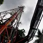 Menara jaringan telekomunikasi milik PT Tower Bersama Infrastructure Tbk, Jakarta, Rabu (2/11). Indonesia menargetkan menjadi negara ekonomi digital terbesar di Asia tenggara tahun 2020. (Liputan6.com/Angga Yuniar)