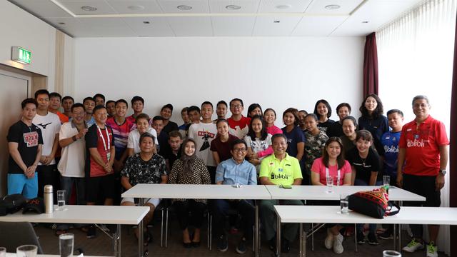 Kunjungan Duta Besar Indonesia untuk Swiss jelang Kejuaran Dunia Bulutangkis 2019.