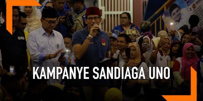 VIDEO: Kampanye Terbuka Perdana Sandiaga Uno