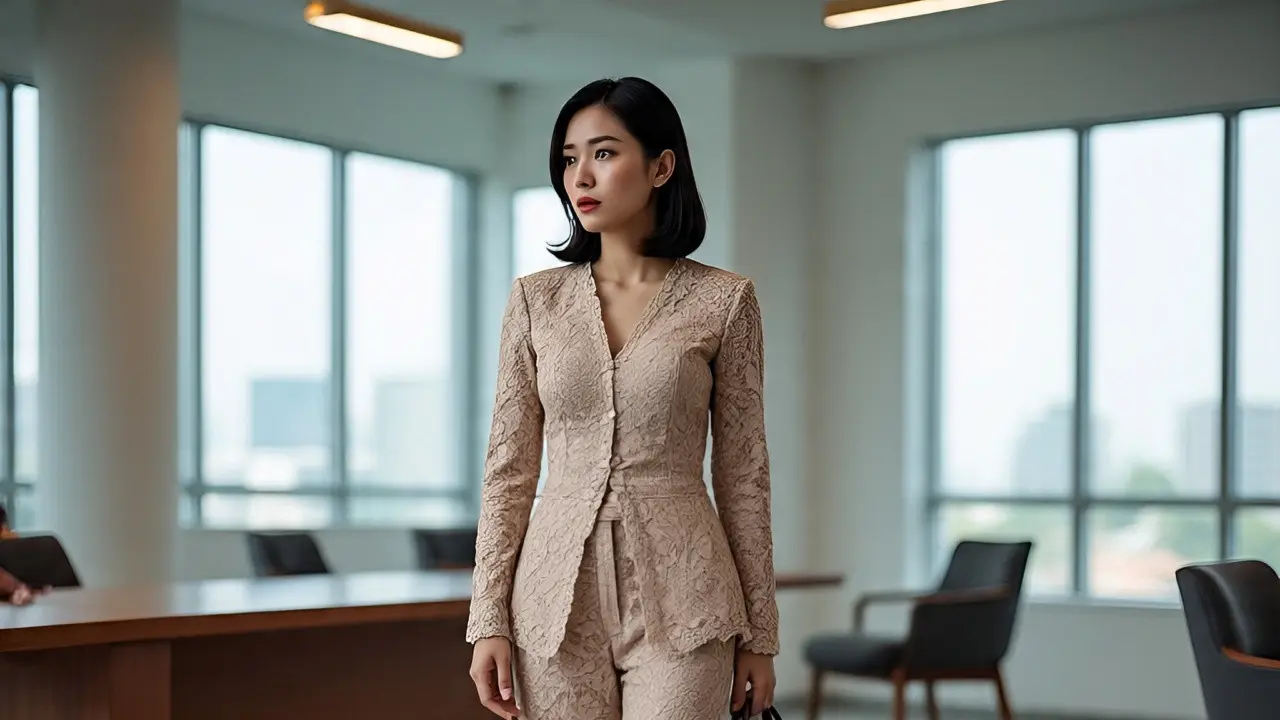 Baju Brokat Bawahan Celana
