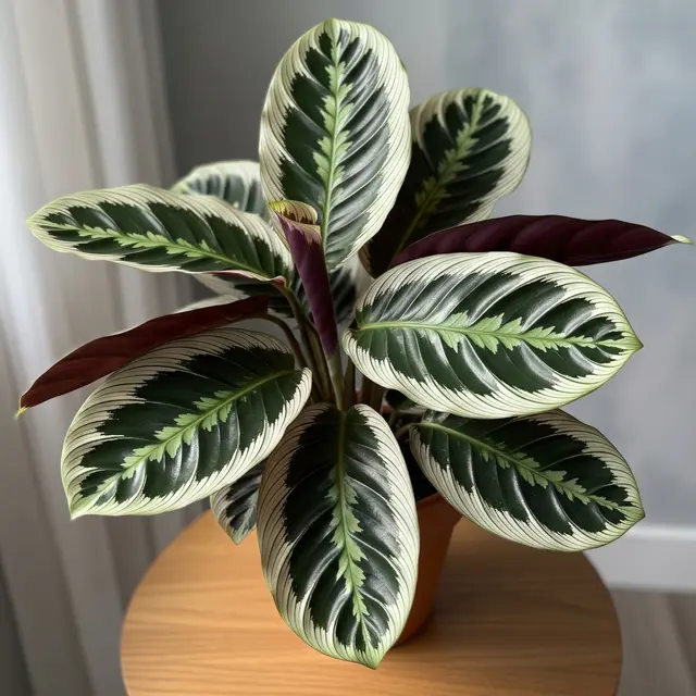Calathea Majestica 'White Star' (AI Generated)