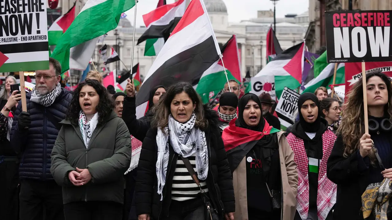 Massa Pro Palestina di London Turun ke Jalan Tuntut Gencatan Senjata