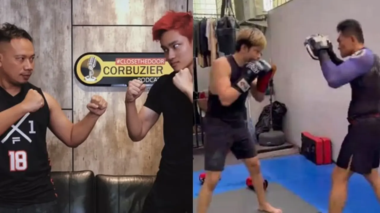 6 Potret Persiapan Azka Corbuzier Jelang Tinju Lawan Vicky Prasetyo