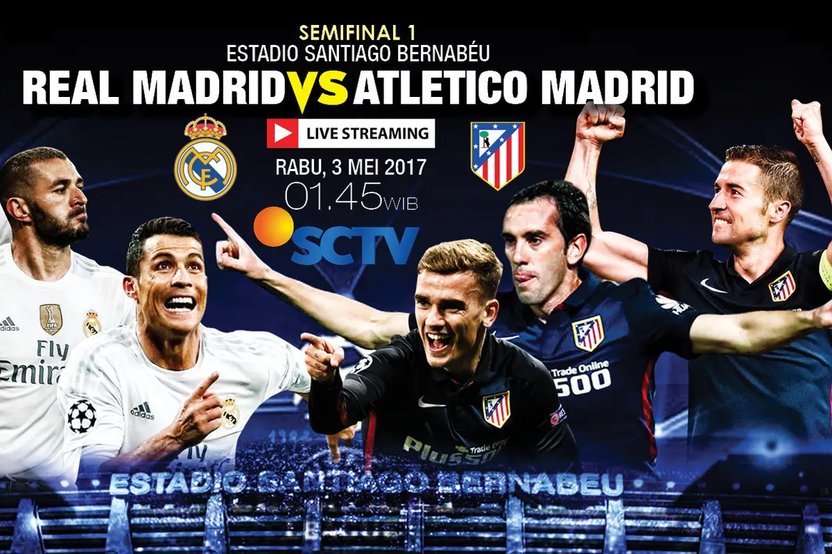 Live Streaming Real Madrid Vs Atletico Madrid