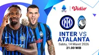 Link Live Streaming Liga Italia di Vidio Malam Ini: Inter Milan Vs Atalanta