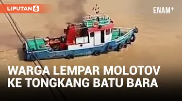 Sering Tabrak Jembatan, Kapal Tongkang Batu Bara di Jambi Dilempar Molotov