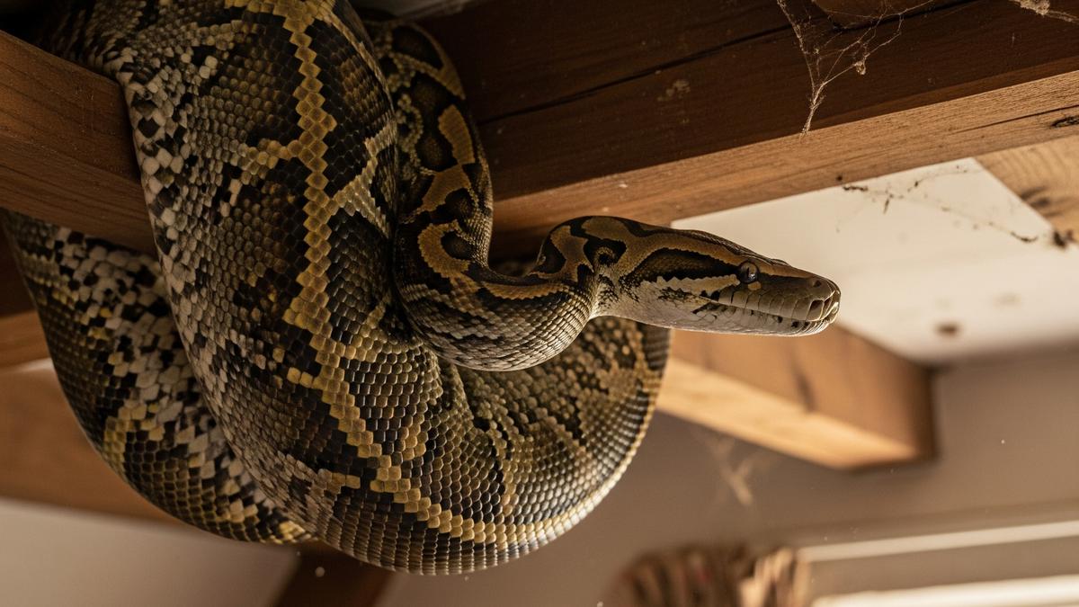 Apa yang Harus Dilakukan Jika Ada Ular Piton di Plafon Rumah? Ini Langkah Aman dan Tepat