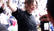 Intip gaya Barbara Palving yang pamer baby bump di Piala Dunia 2026 (@realbarbarapalvin)
