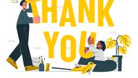 Ilustrasi ucapan terima kasih, thank you. (Image by storyset on Freepik)