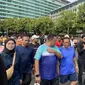 Pasangan bakal calon gubernur dan bakal calon wakil gubernur Jakarta, Pramono Anung-Rano Karno menyambangi kawasan Car Free Day (CFD) Jakarta, Minggu (1/9/2024). (Liputan6.com/Muhammad Raidtyo Priyasmoro)