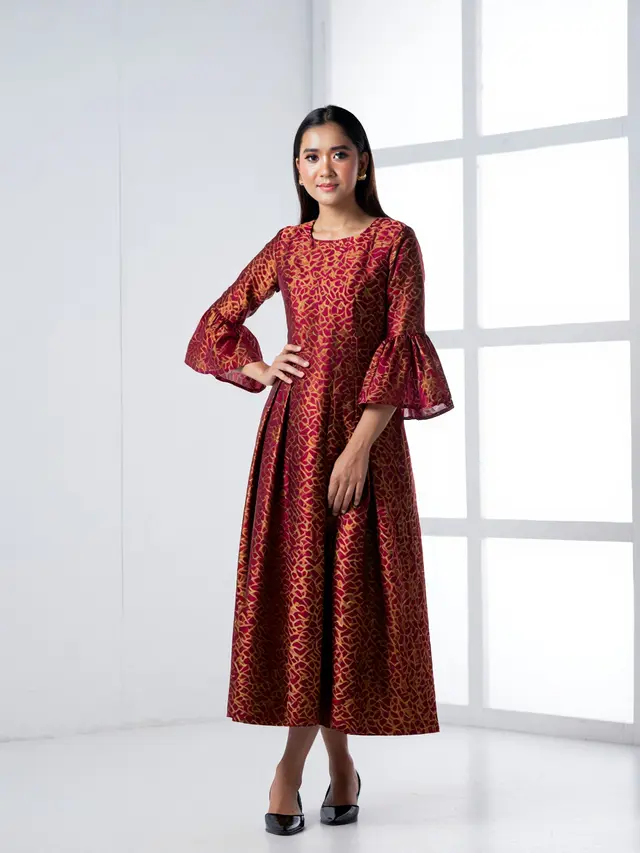 Model Dress Batik untuk Orang Gemuk dan Pendek