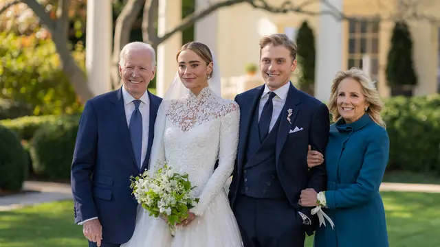 Pernikahan Cucu Presiden Amerika Serikat Joe Biden Digelar di Gedung Putih, Jadi yang Pertama Sepanjang Sejarah