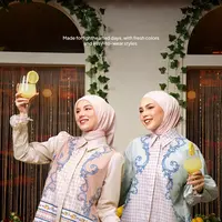 Intip tren busana summer look yang ekspresif dengan permainan motif dan warna pastel (Nada Puspita)