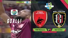 Zulham Zamrun mencetak gol pembuka bagi PSM Makassar saat menghadapi Bali United dalam lanjutan Gojek Liga 1 2018 bersama Bukalapak, Minggu (25/11/2018)