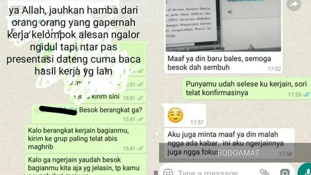 Sok Paling Sibuk, Ini 6 Chat Teman Saat Punya Tugas Kelompok Ini Bikin Kesal