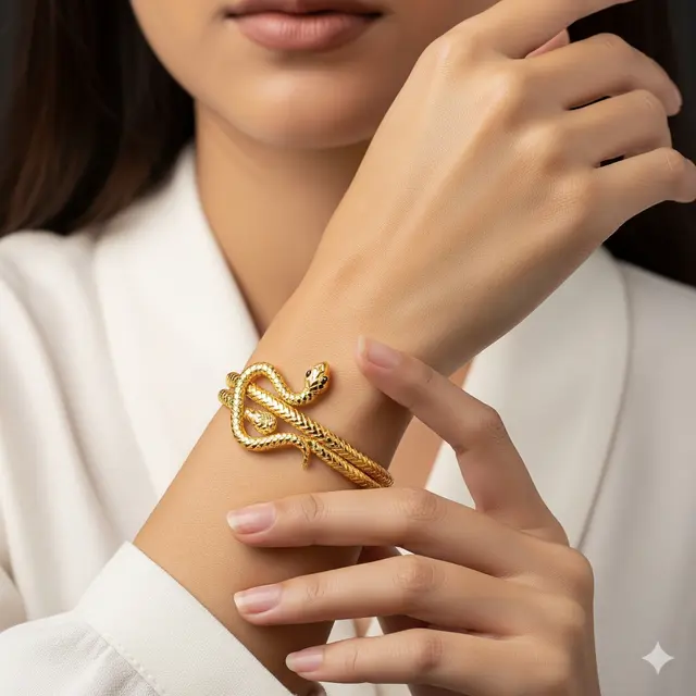 Model Gelang Emas 23 Karat 15 Gram dengan Motif Klasik