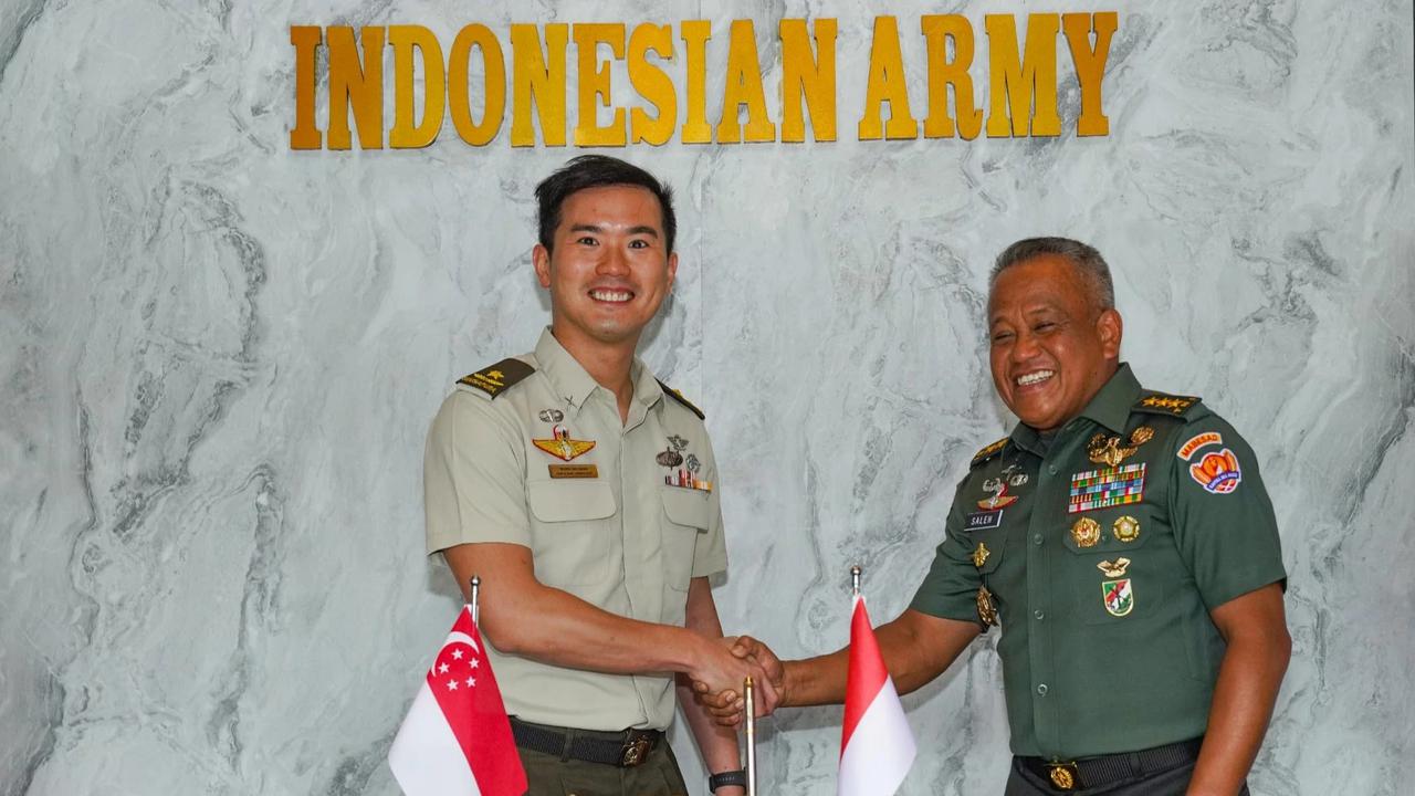 FOTO: Wakasad Terima Kunjungan Wakasad Singapura di Mabesad