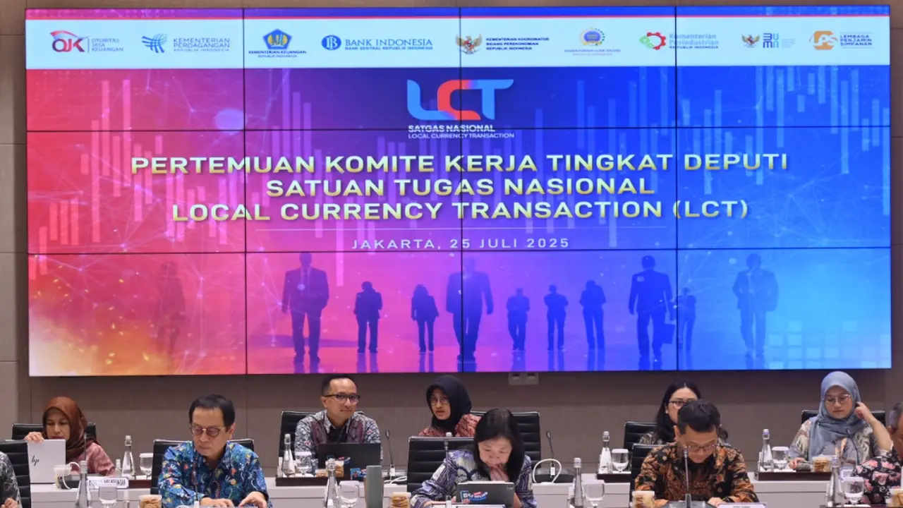 Pertemuan Komite Kerja Tingkat Deputi Satuan Tugas Nasional Local Currency Transaction (Satgasnas LCT), di Kantor Bank Indonesia, Jakarta, 25 Juli 2025. (Foto: ekon.go.id)