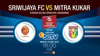 Sriwijaya FC Vs Mitra Kukar (Liputan6.com/Abdillah)