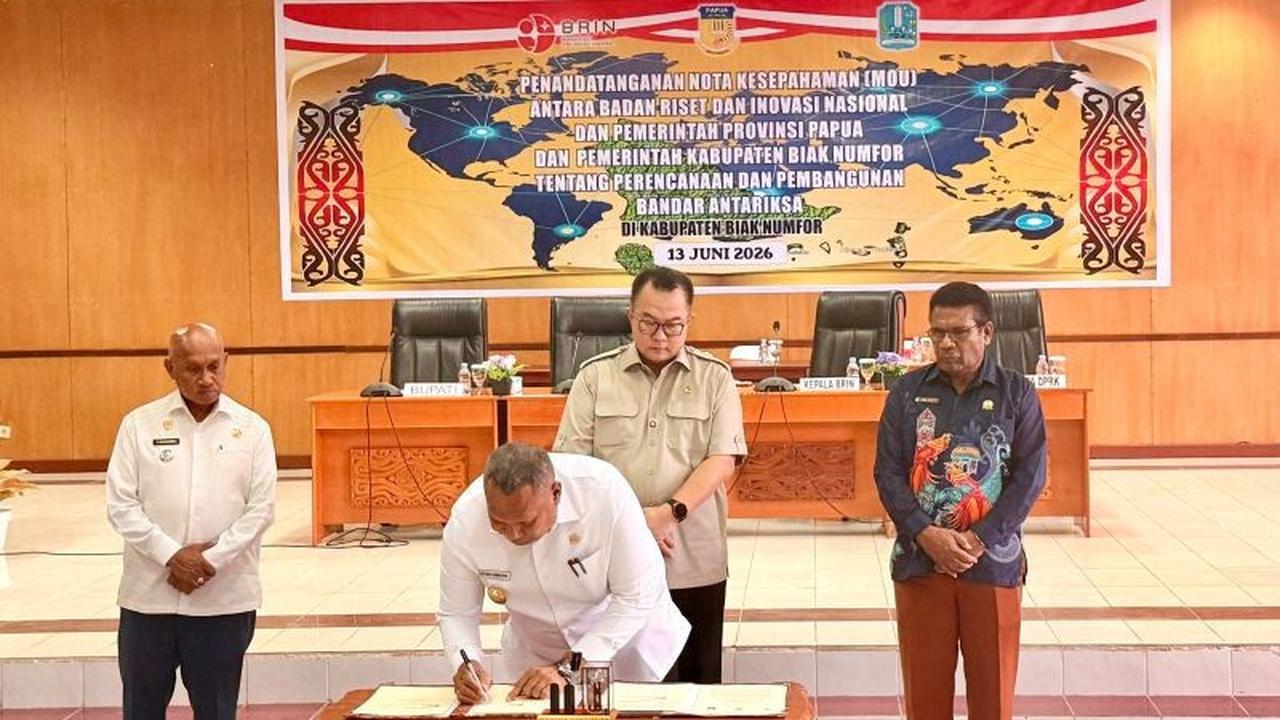 Pemprov Papua dan BRIN Bersinergi Bangun Bandar Antariksa di Biak Numfor