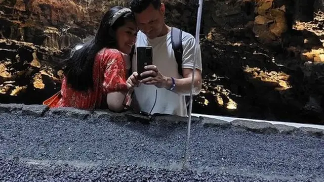 7 Potret Gracia Indri Bersama Suami Liburan ke Pulau Lanzarote