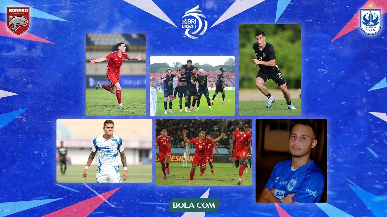 Adu pemain asing Borneo FC Vs PSIS Semarang