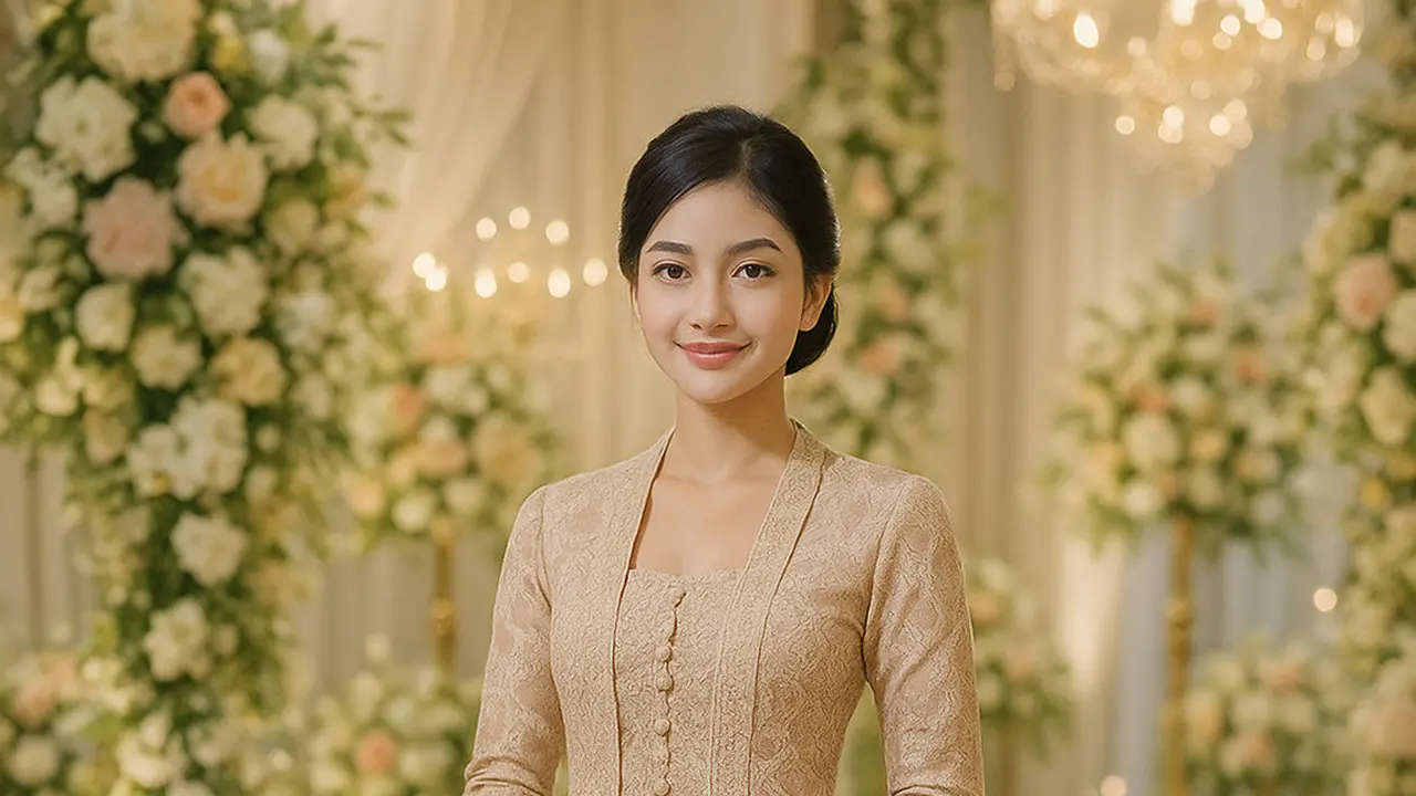 Padupadan Sandal dan Kebaya Batik untuk Hadiri Pesta Akad