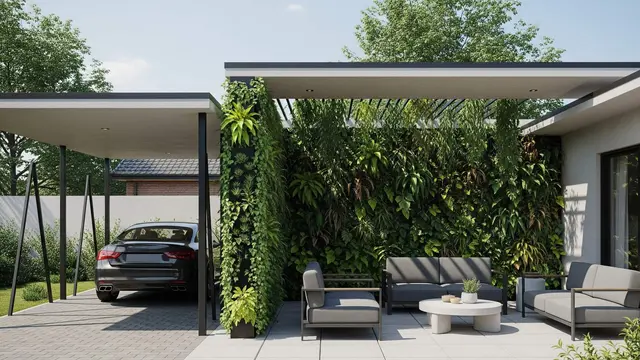 Desain Teras Kombinasi Carport dan Ruang Santai yang Aman dan Nyaman